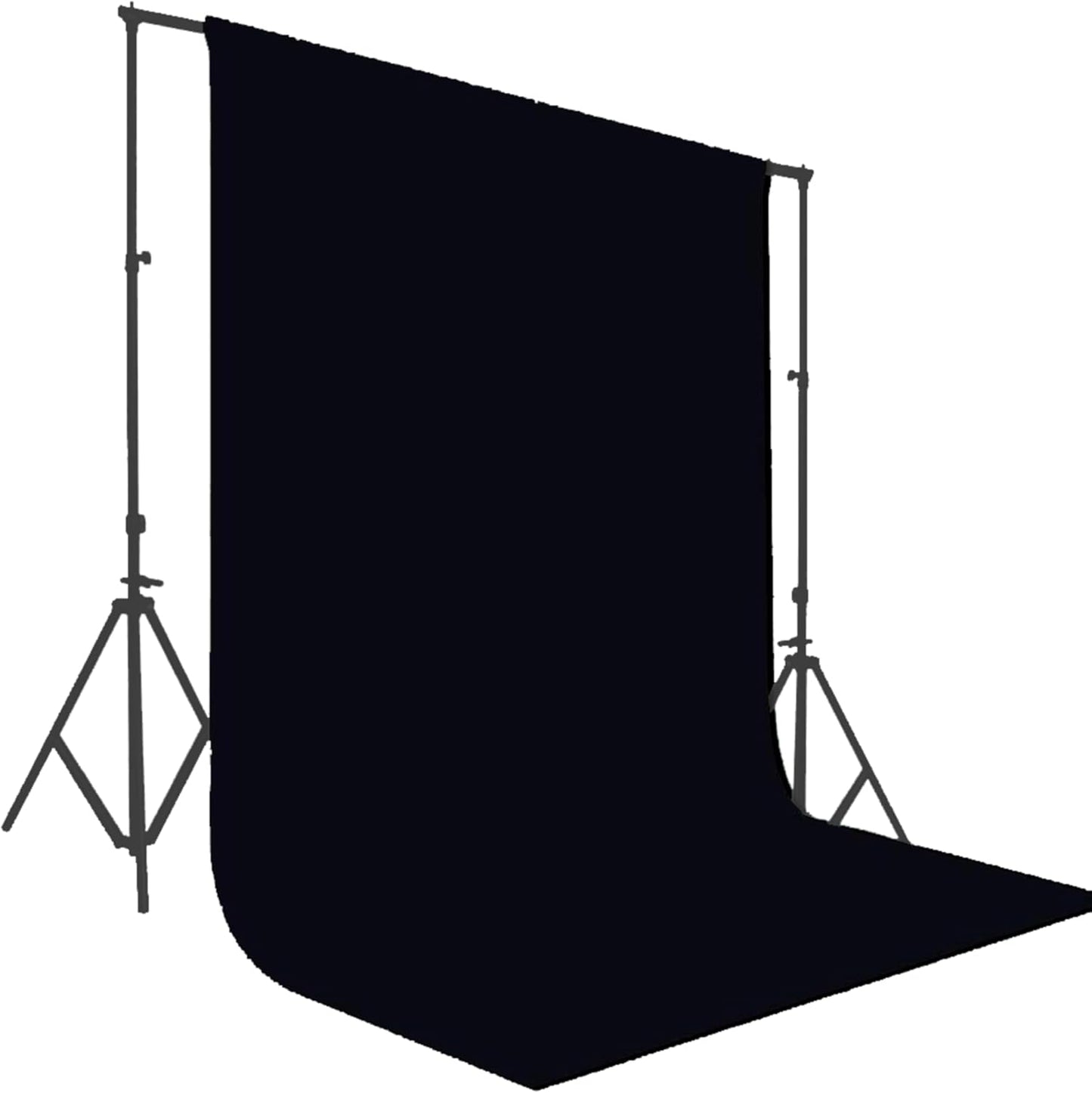 Versatile 10x10 ft Black Backdrop - Ideal for Photography & Home Golf Simulators