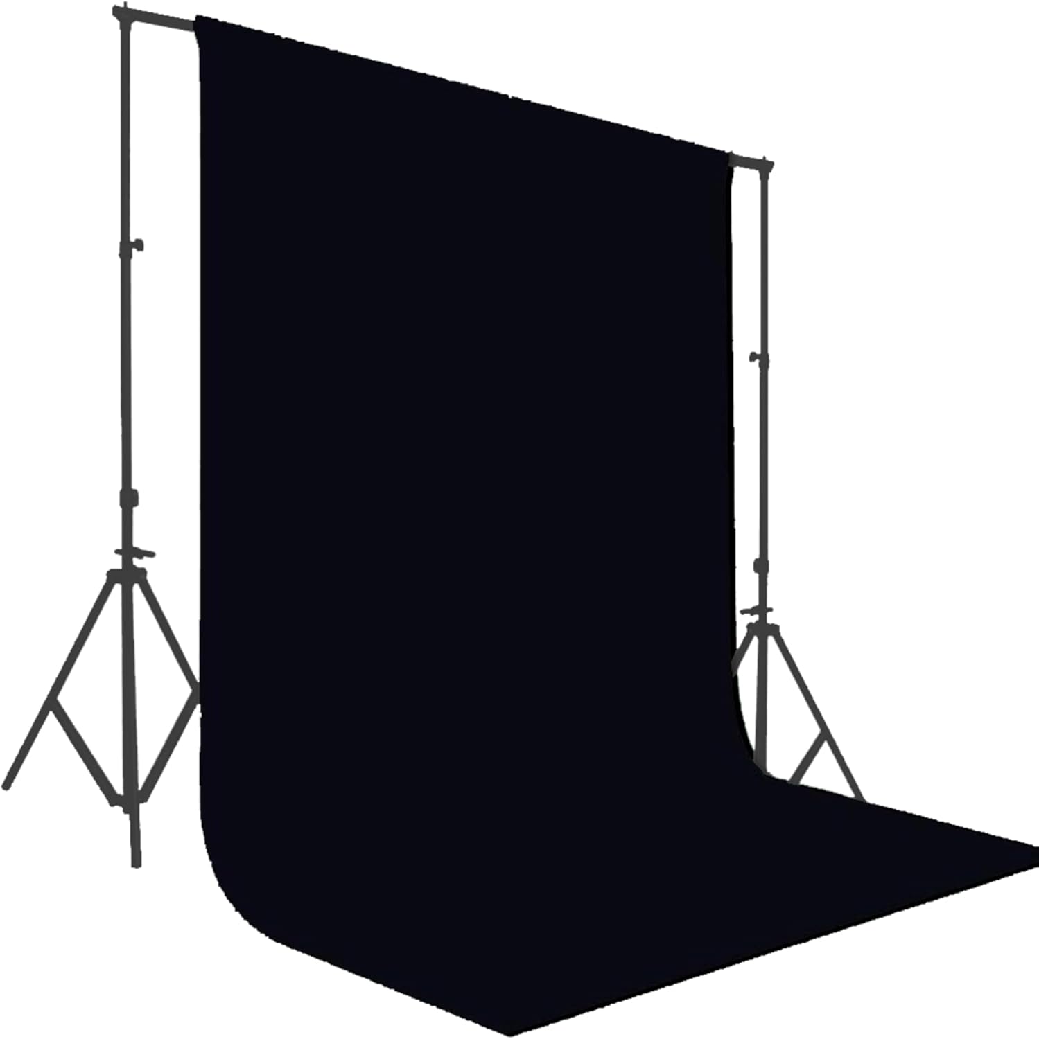 Versatile 10x10 ft Black Backdrop - Ideal for Photography & Home Golf Simulators