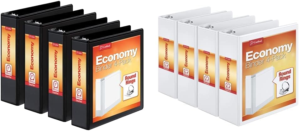 Cardinal Economy 3 Ring Binders Bundle for School and Office