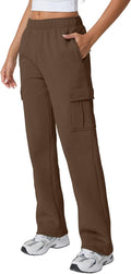 QINSEN women's medium waist baggy sweatpants for laid-back style