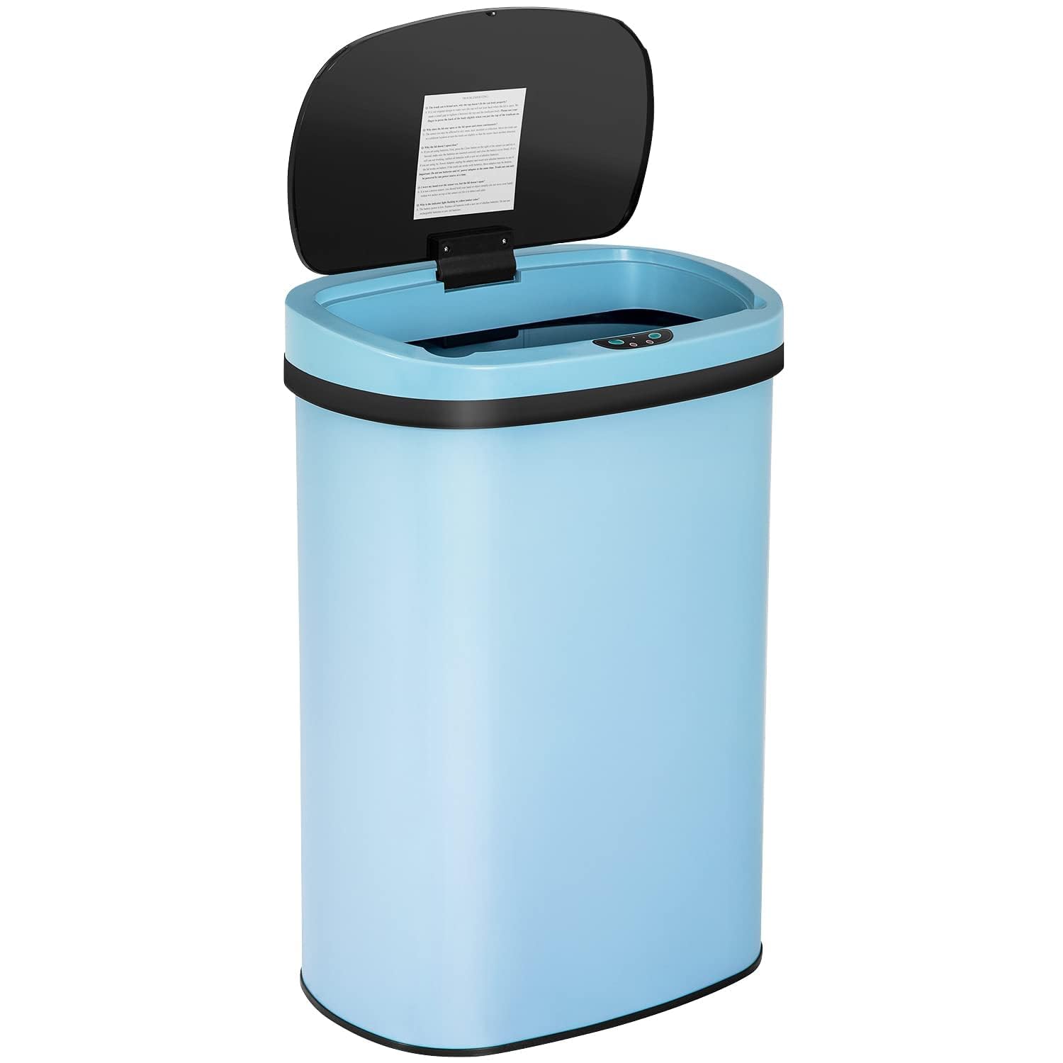 Bigacc 13 Gallon Kitchen Trash Can with Touch-Free Motion Sensor