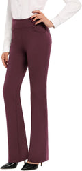 Bootcut Women's Yoga Dress Pants High Waist - 4 Inseam Options