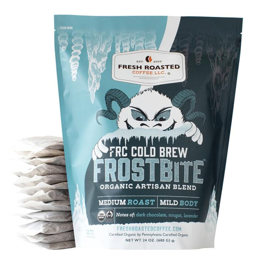 Fresh Roasted Coffee Frostbite Cold Brew Filter Packs 12 Count