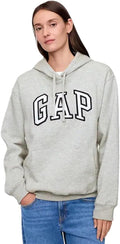 GAP Women's Logo Hoodie Full Zip Sweatshirt - Soft Fleece Cozy