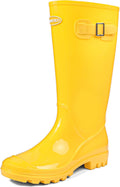 Women's Tall Rain Boots Garden Waterproof Wellington - Comfortable Fit
