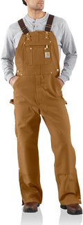 Carhartt Men's Loose Fit Firm Duck Bib Overall - Durable (Style B7LM)