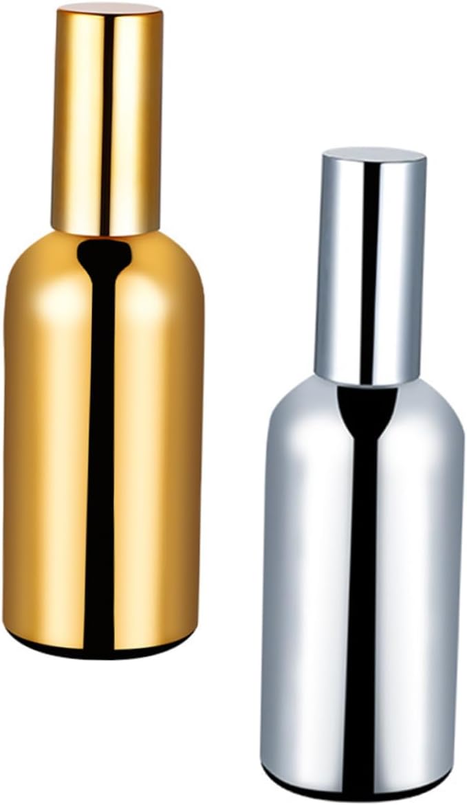 2 Pack Stylish Glass Spray Bottles - Portable Elegance