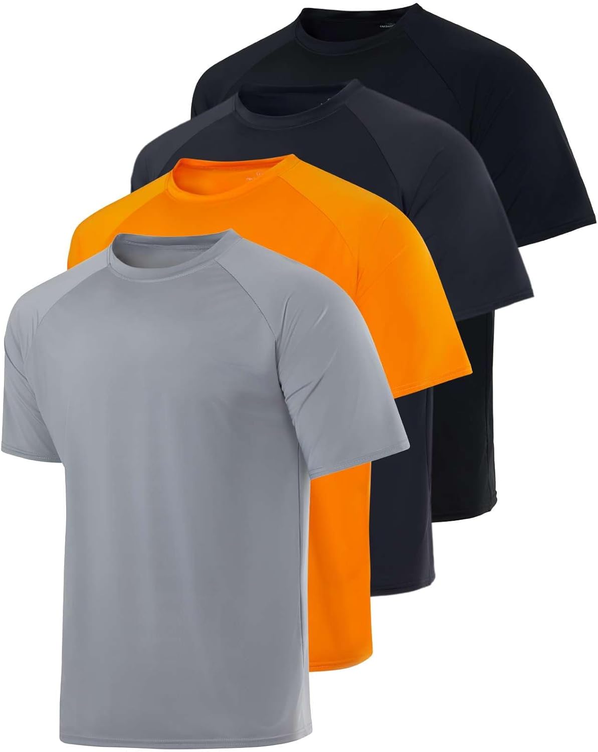 Mens Short Sleeve Rash Guard Shirt with UPF 50+ Sun Protection