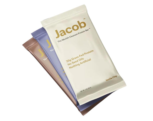 Jacob Bar Protein Bars Variety Pack - Clean Ingredients Snack