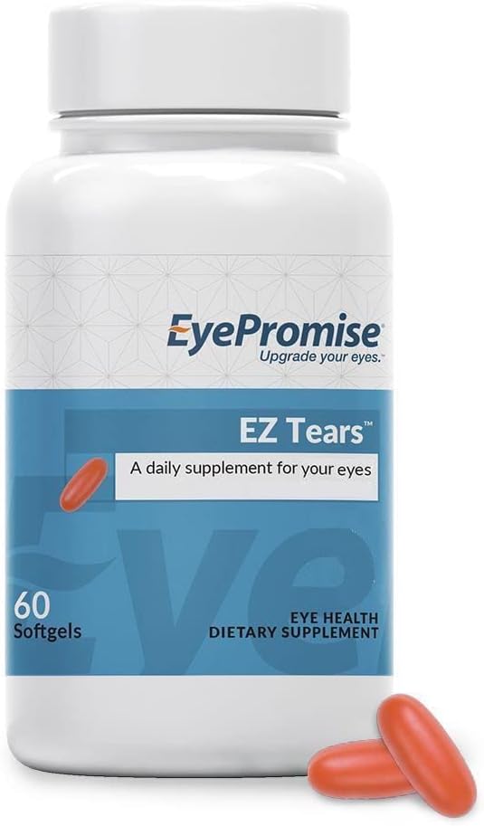EyePromise EZ Tears Eye Vitamin for Dry Eye Relief - 60 Softgels
