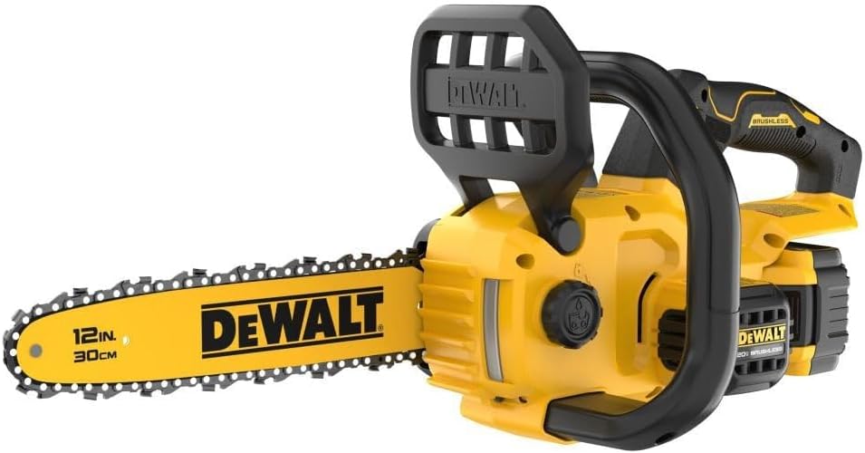 DEWALT 20V MAX 12 in Cordless Chainsaw Kit for Outdoor Cutting