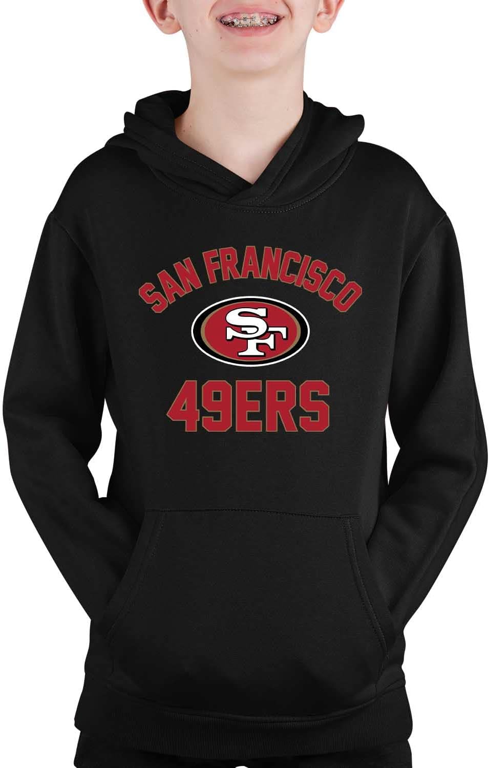 NFL Youth Gameday Hooded Sweatshirt for San Francisco 49ers Fans