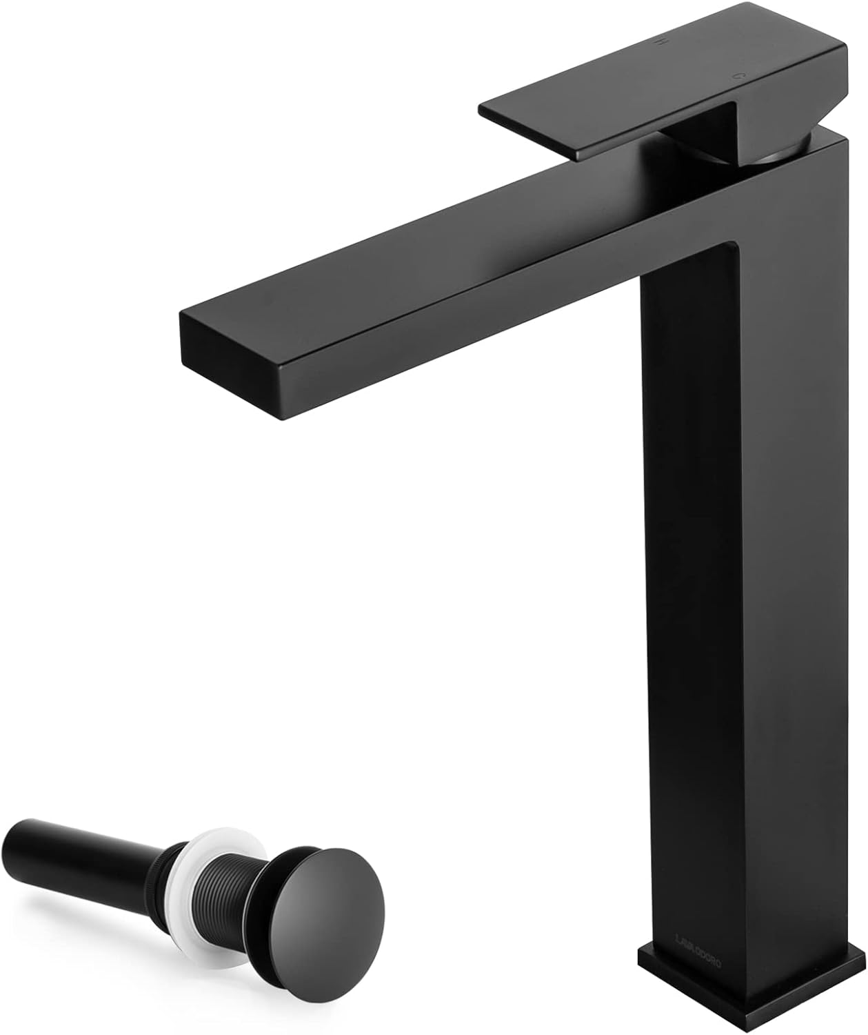 Lava Odoro Matte Black Vessel Sink Faucet for Modern Bathrooms