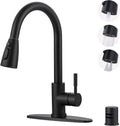 Kitchen Faucet with Air Gap Matte Black - Pull Down Faucet Set