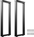 36 Inch Metal Bar Table Legs - Heavy Duty Adjustable Desk Legs