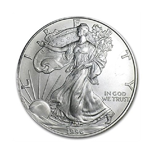 1996 American Silver Eagle Uncirculated Coin with Certificate