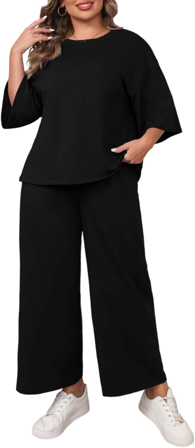 Beautife Womens Plus Size 2 Piece Outfits for Comfort and Style