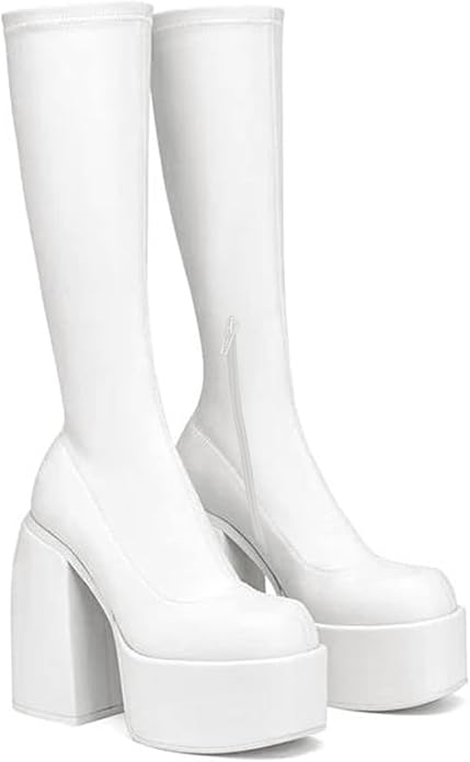 VOMIRA Ankle Boots for Women with Chunky High Heel Design