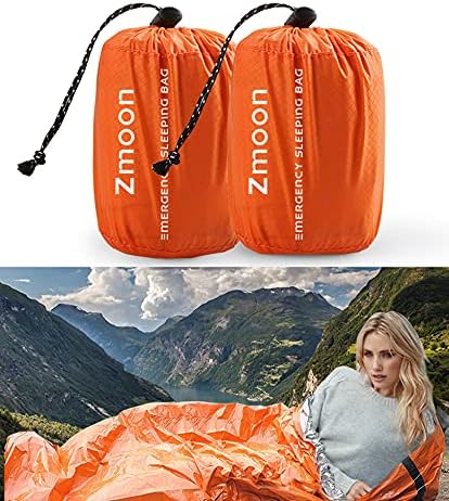 Zmoon 2 Pack Thermal Bivy Sack - Ultimate Survival Blanket