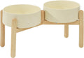 Ceramic 8.2in Raised Dog Bowl with Stand for Large-Breed Dogs