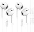 2 Pack Wired Earbuds for iPhone with Mic & Volume Control - Plug