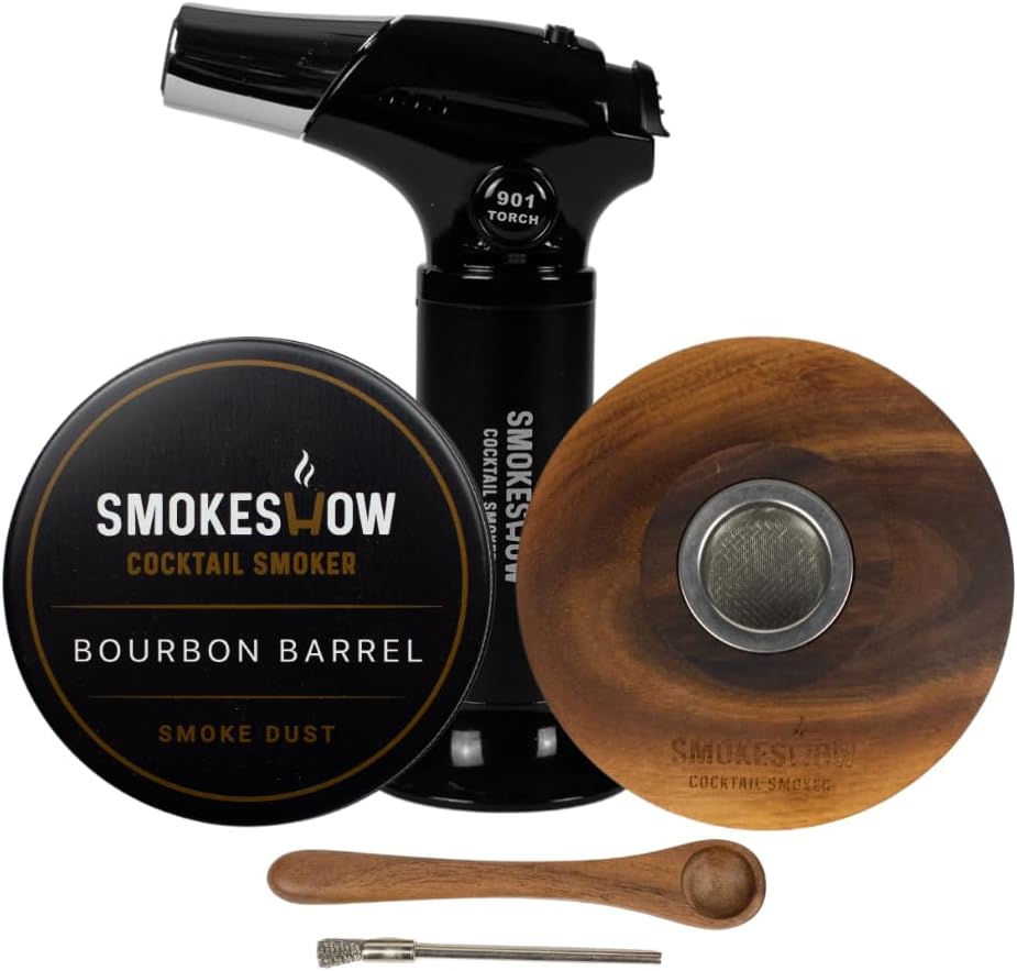 Smokeshow Cocktail Smoker Bundle with Kitchen Torch and Wood Chips