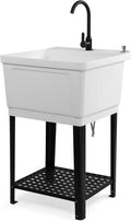 21-Gallon Utility Sink Laundry Tub - Freestanding Laundry Sink