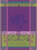 Garnier Thiebaut Myrtilles Violet French Kitchen Towel 22in x 30in