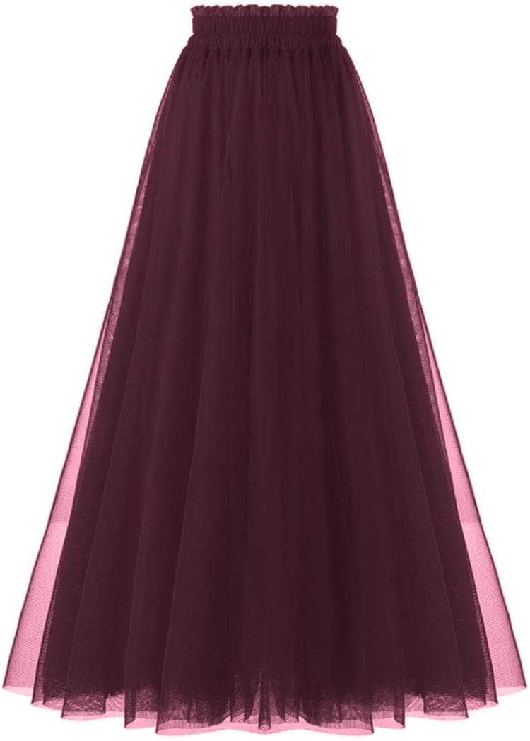 OBBUE Women's A Line Tulle Party Evening Tutu Skirts Review