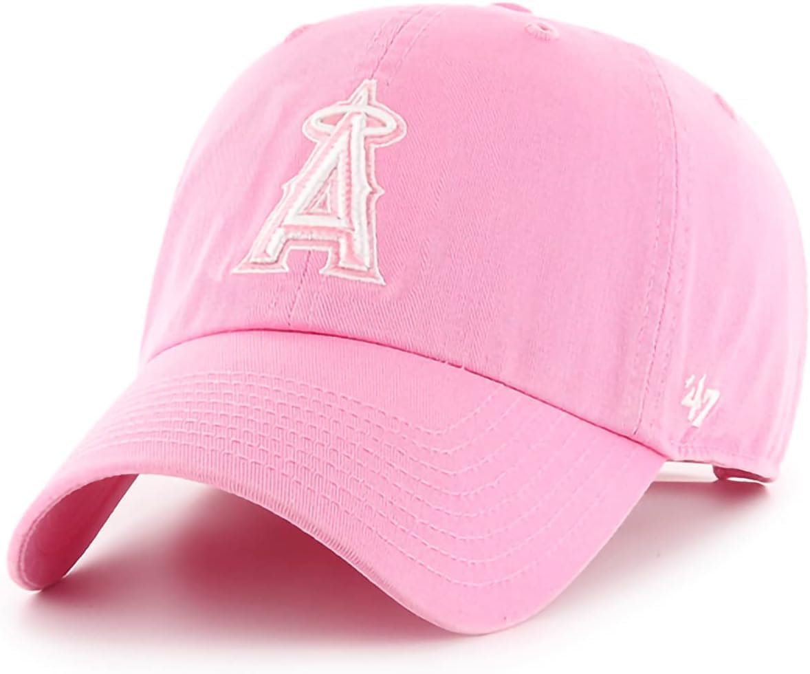 Los Angeles Angels Rose Pink Adjustable Baseball Cap for Fans