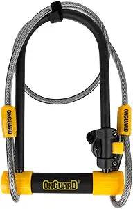OnGuard Bulldog DT U-Lock with Cinch Loop Cable for Bikes