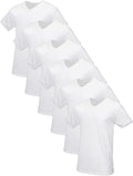 Fruit of the Loom Mens Tag-Free Cotton Undershirts - 6 Pack Tall