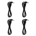 4 Pack Godtone DC Power Cables, 5.5mm x 2.1mm, 60CM Length