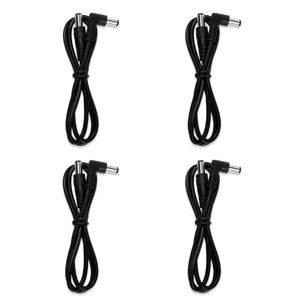 4 Pack Godtone DC Power Cables, 5.5mm x 2.1mm, 60CM Length