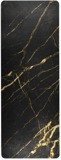 Black Marble Gold Texture Yoga Mat Non Slip Thick Kids Eco Friendly