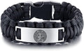 St. Benedict Men's Stainless Bracelet - Protection on-the-go