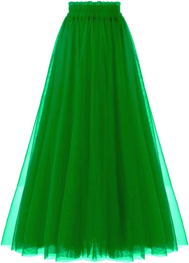 OBBUE Women's A Line Tulle Party Evening Tutu Skirts Review