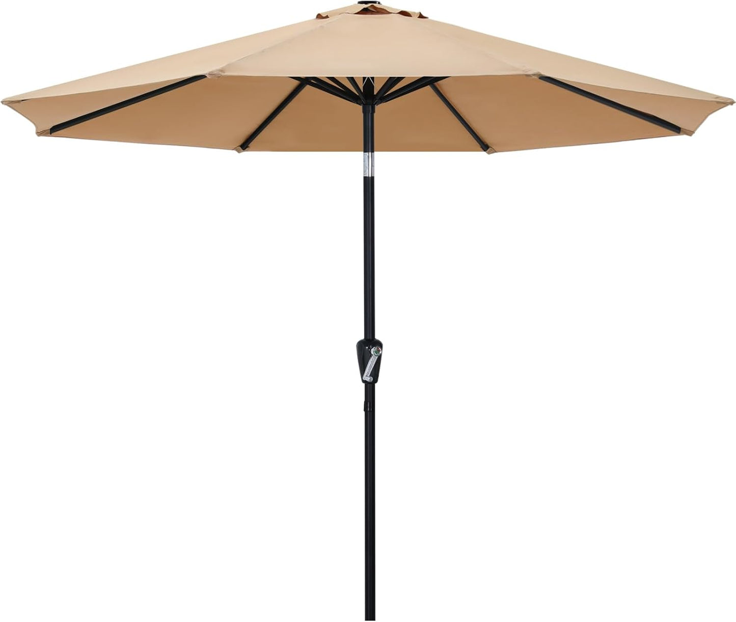 9FT Outdoor Patio Umbrella with Crank for Easy Set Up