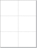 NextDayLabels Laser Perforated Sheets 6-up Cards - Office Ready