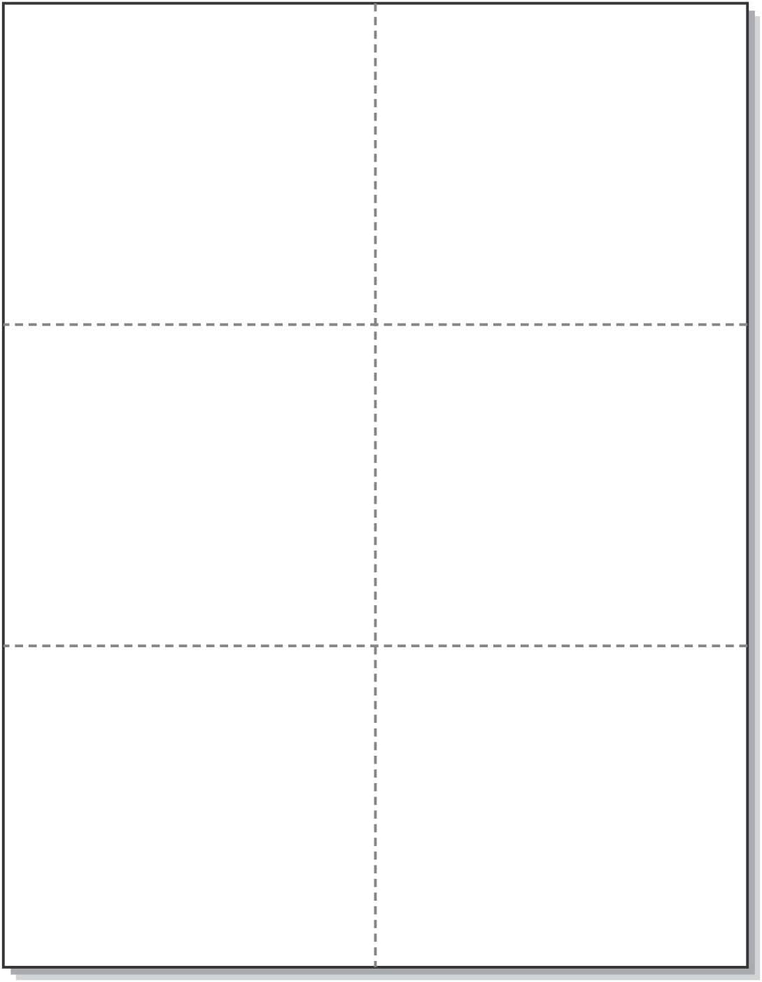 NextDayLabels Laser Printer Blank Perforated Sheets for Cards