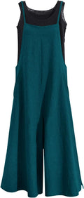 Women Casual Loose Long Bib Pants Wide Leg Jumpsuit - Comfortable