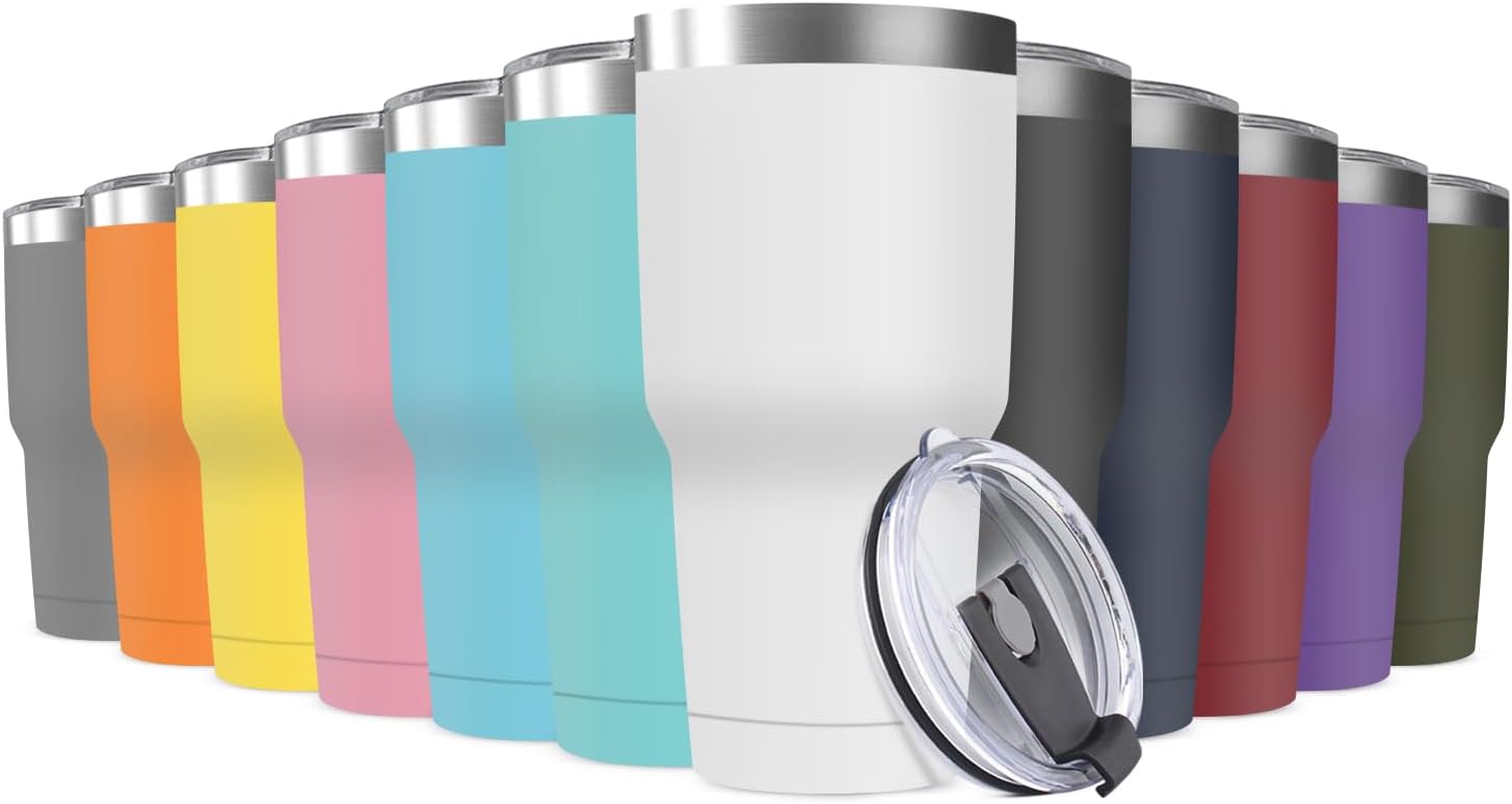 30oz Stainless Steel Travel Mug with Lid - Perfect for Adventures