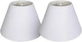 Fabric Natural Linen Drum Lamp Shade 7x14x9 in - Hand Crafted Set of 2