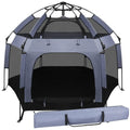 Baby Play Yard Outdoor Playpen with Canopy - Portable Pop-Up Playard
