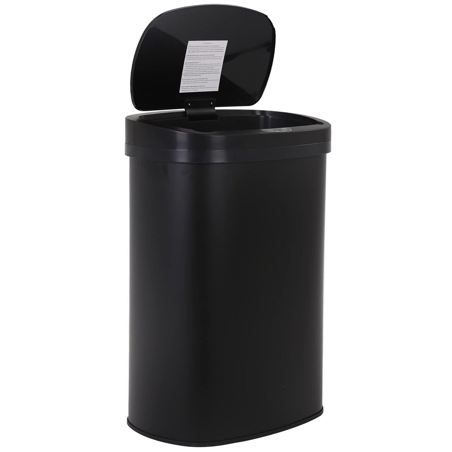13 Gallon Touch Free Stainless Steel Trash Can for Home Use