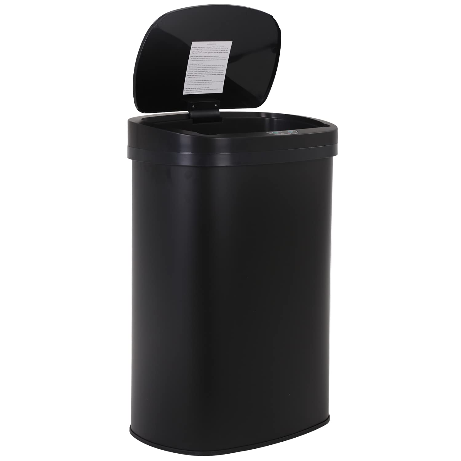 13 Gallon Touch Free Stainless Steel Trash Can for Home Use