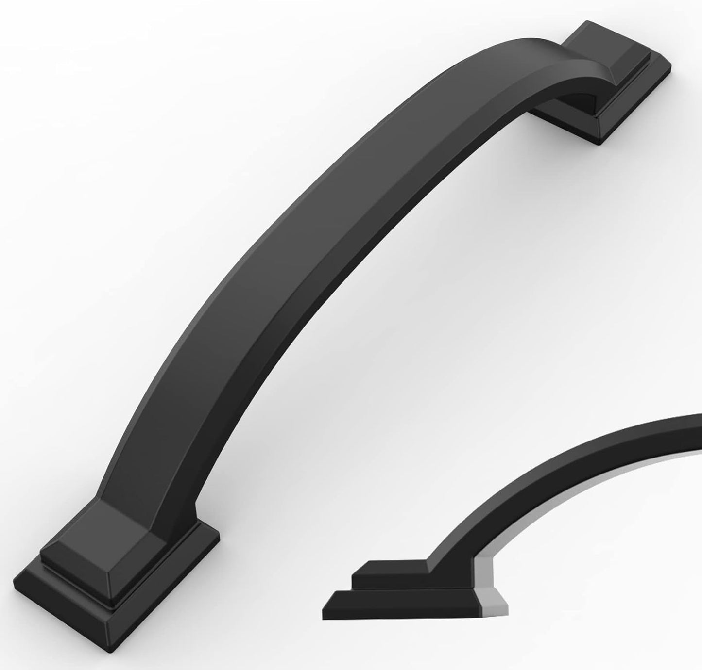 Amerdeco 10 Pack Matte Black Cabinet Pulls for Stylish Upgrades