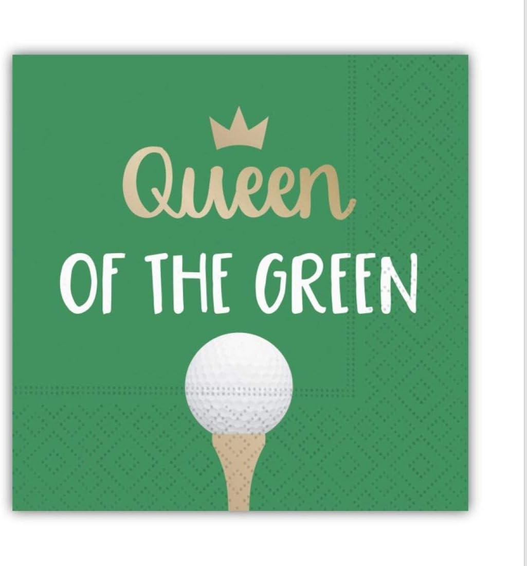 Golf Lover's Dream Napkins - 16 Pack, 5x5 Inches