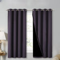 Extra Long Truly Blackout Drapes 46in x 45in Greyish Purple - Night