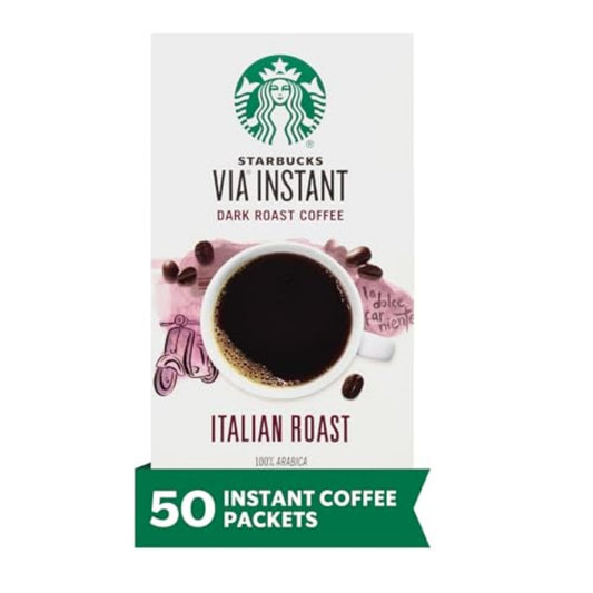 Dark Roast Italian VIA Instant Coffee, 100% Arabica